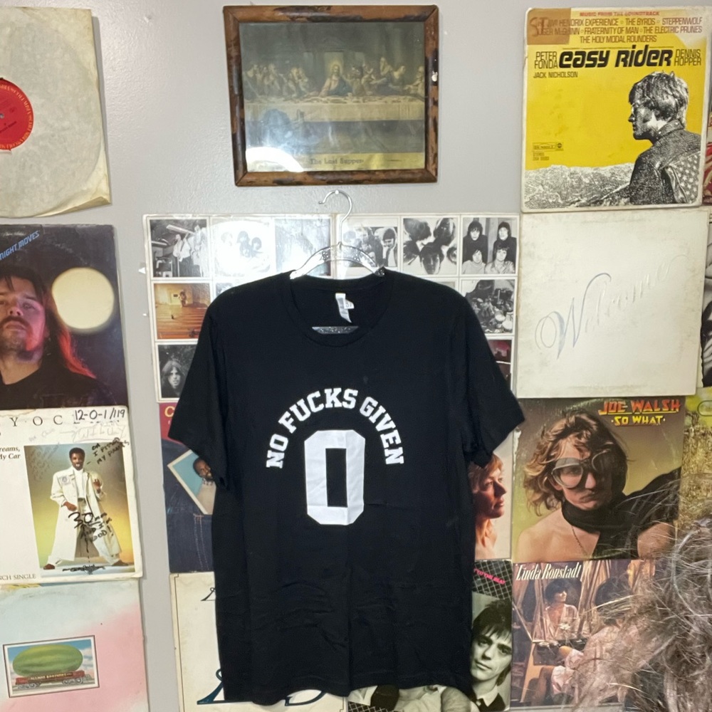 Black 0 Fucks Given T Shirt